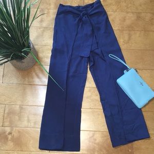 Flowy Front Tie Trousers